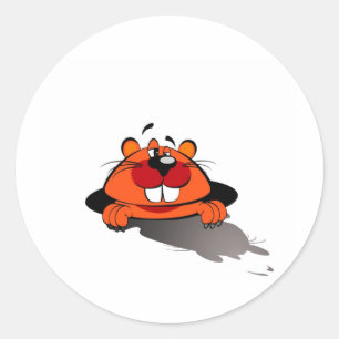 Adesivo Dia de Groundhog feliz