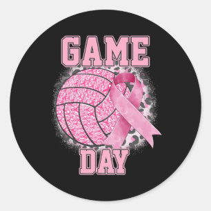 Adesivo Dia de Jogo Cancer de Mama Sensibilização Voleibol