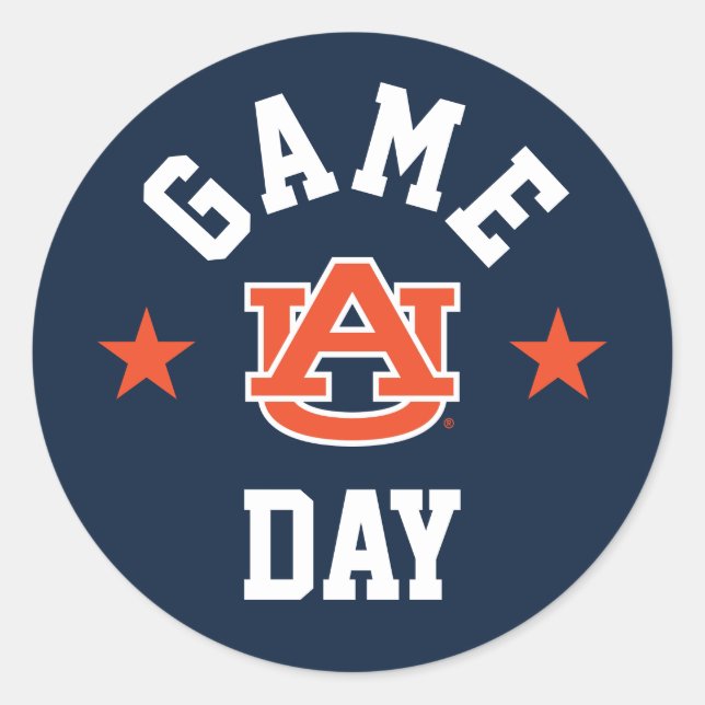 Adesivo Dia de Jogo da Universidade de Auburn (Frente)