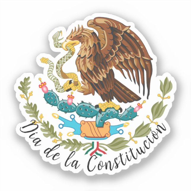 Adesivo Día de la Constitución (México) (Frente)