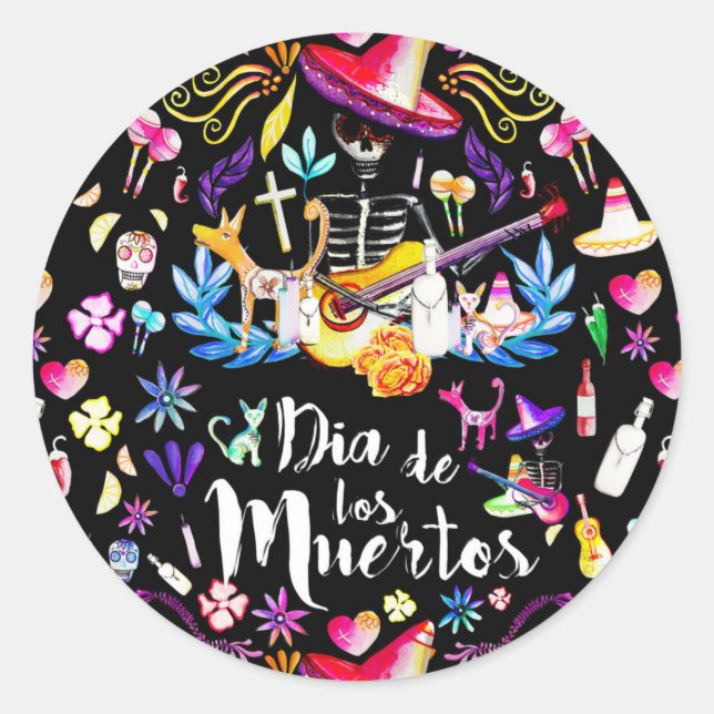 Adesivo Dia De Los Muertos (Frente)