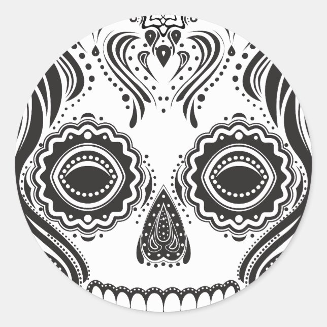 Adesivo Dia de los Muertos Aquela Rapariga Skull (Frente)