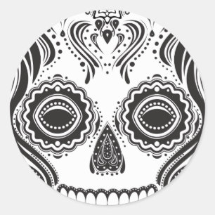 Adesivo Dia de los Muertos Aquela Rapariga Skull