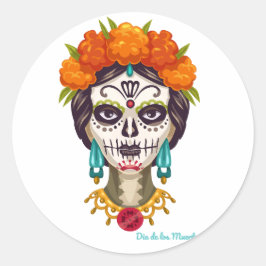 Adesivo Dia de Los Muertos Catrina