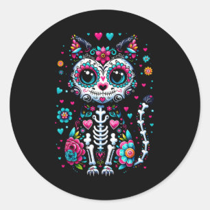 Adesivo Dia De Los Muertos Cinco De Mayo Cat Sugar Skype M