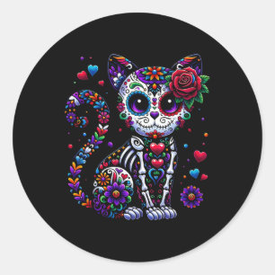 Adesivo Dia De Los Muertos Cinco De Mayo Cat Sugar Skype M