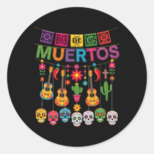 Adesivo Dia-De-Los-Muertos Crânio de Açúcar Pendurado