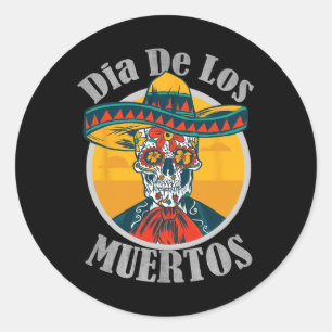Adesivo Dia De Los Muertos Do Céu Morto Figurino H