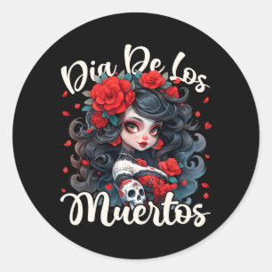 Adesivo Dia De Los Muertos La Catrina Dia Dos Mortos Mexic