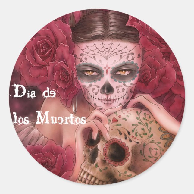 Adesivo Dia de los Muertos Sticker (Frente)