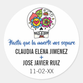 Adesivo Dia de Los Muertos Wedding Stickers
