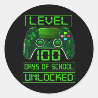 Adesivo Dia De Meninos Escolares Nível 100 Dias De Desbloq
