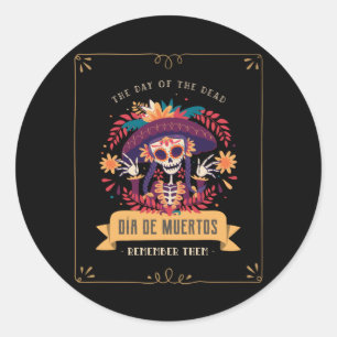 Adesivo Dia de muertos dos mortos