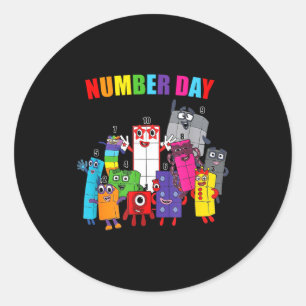 Adesivo Dia de números coloridos números matemáticos educa