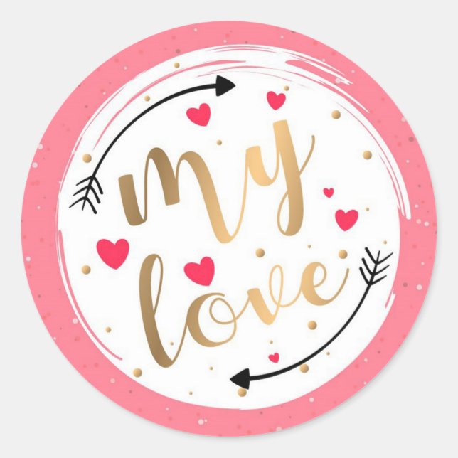 Adesivo Dia de os namorados (Frente)