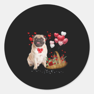 Adesivo Dia de os namorados Cardíaco Balão de Cachorro C