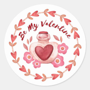 Adesivo dia de os namorados Classic Round Sticker