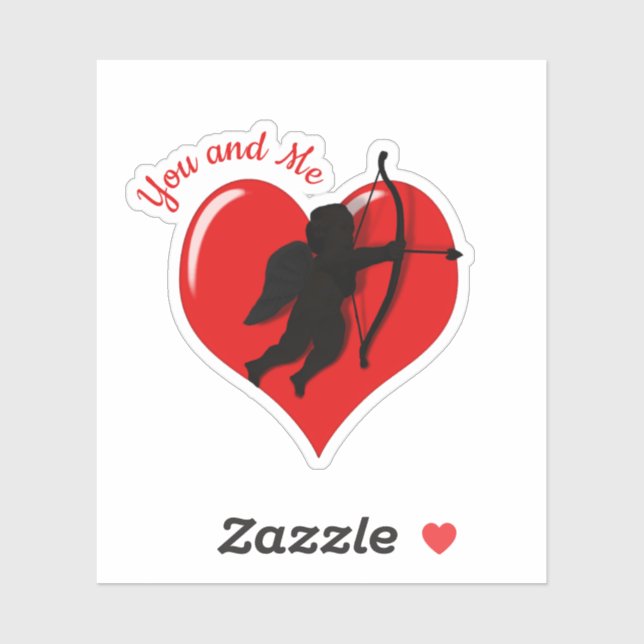 Adesivo Dia de os namorados Cupid Love (Folha)