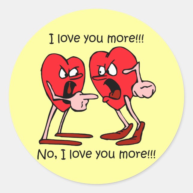 Adesivo Dia de os namorados engraçado (Frente)