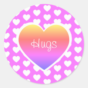 Adesivo Dia de os namorados Hearts Hugs LGBTQ