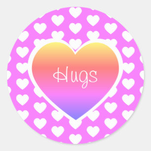 Adesivo Dia de os namorados Hearts Hugs LGBTQ