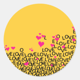 Adesivo Dia de os namorados Love Sticker