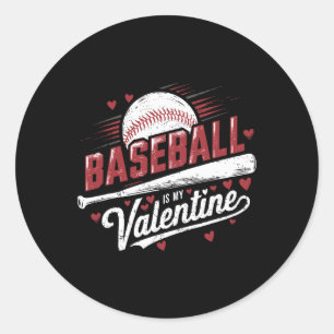 Adesivo Dia de os namorados Para Baseball Lover Baseball É