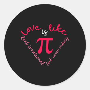 Adesivo Dia de os namorados Pi Day Pi Math Science
