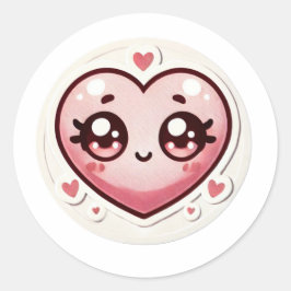 Adesivo Dia de os namorados Romântico do Coração Cordial