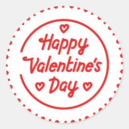 Adesivo Dia de os namorados Round