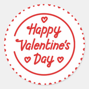 Adesivo Dia de os namorados Round