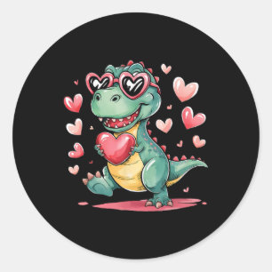 Adesivo Dia de os namorados T-rex Dinossauro Amam Mulheres