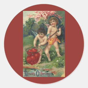 Adesivo Dia de os namorados Vitoriano Vintage, Oferta de A