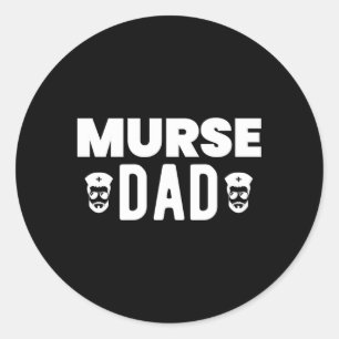 Adesivo Dia de os pais de Enfermeiro Masculino Pai
