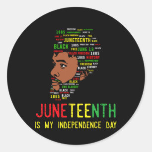 Adesivo Dia de os pais de Homens Negros do Dia da Independ
