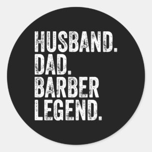 Adesivo Dia de os pais de Legenda de Barber do Pai Marido