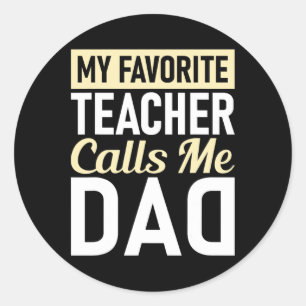 Adesivo Dia de os pais de professor Meu professor favorito