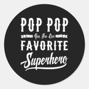 Adesivo Dia de os pais de Super-Herói pop dá presentes Pai