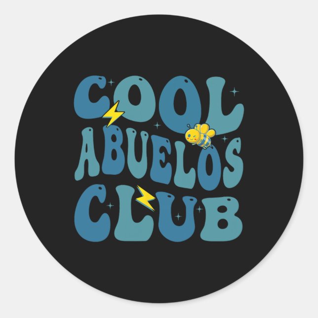 Adesivo Dia de os pais do Clube Abuelos Legal Novo Avô (Frente)