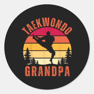 Adesivo Dia de os pais dos avós Taekwondo Avô