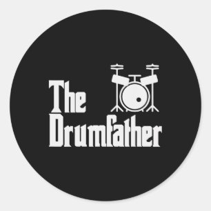 Adesivo Dia de os pais Engraçado O Drum-Padre Drummer Músi