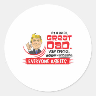 Adesivo Dia de os pais Fantástico do Mens Trump _1