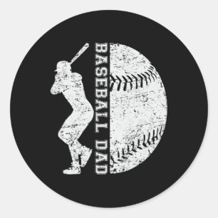 Adesivo Dia de os pais Feliz De Pai De Baseball Para O Esp
