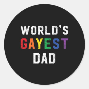 Adesivo Dia de os pais Lgbt Gayest Pai Gayest