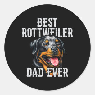 Adesivo DIA DE OS PAIS . Melhor Pai Rottweiler Pai de Cach