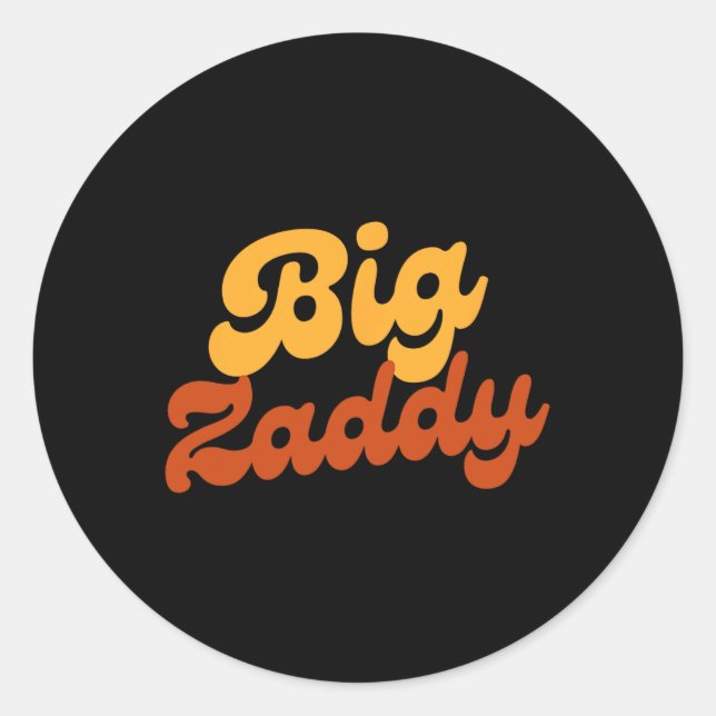Adesivo Dia de os pais Pai do Big Zaddy Pai (Frente)