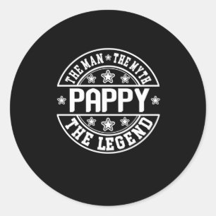 Adesivo Dia de os pais Pappy O Homem O Mito A Lenda
