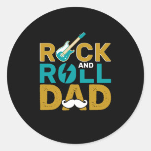 Adesivo dia de os pais Rock E Roll Pai