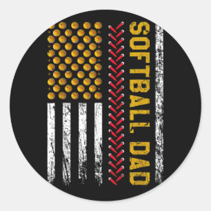 Adesivo Dia de os pais Softll Pai American Flag Pai Softll