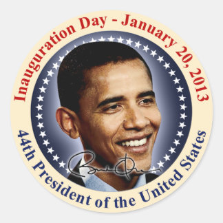 Adesivo Dia de Posse do Presidente Obama